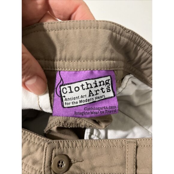 Clothing Arts P-Cubed Pickpocket Proof Beige Nylon Pants Men's Size 34X34 - Picture 7 of 12